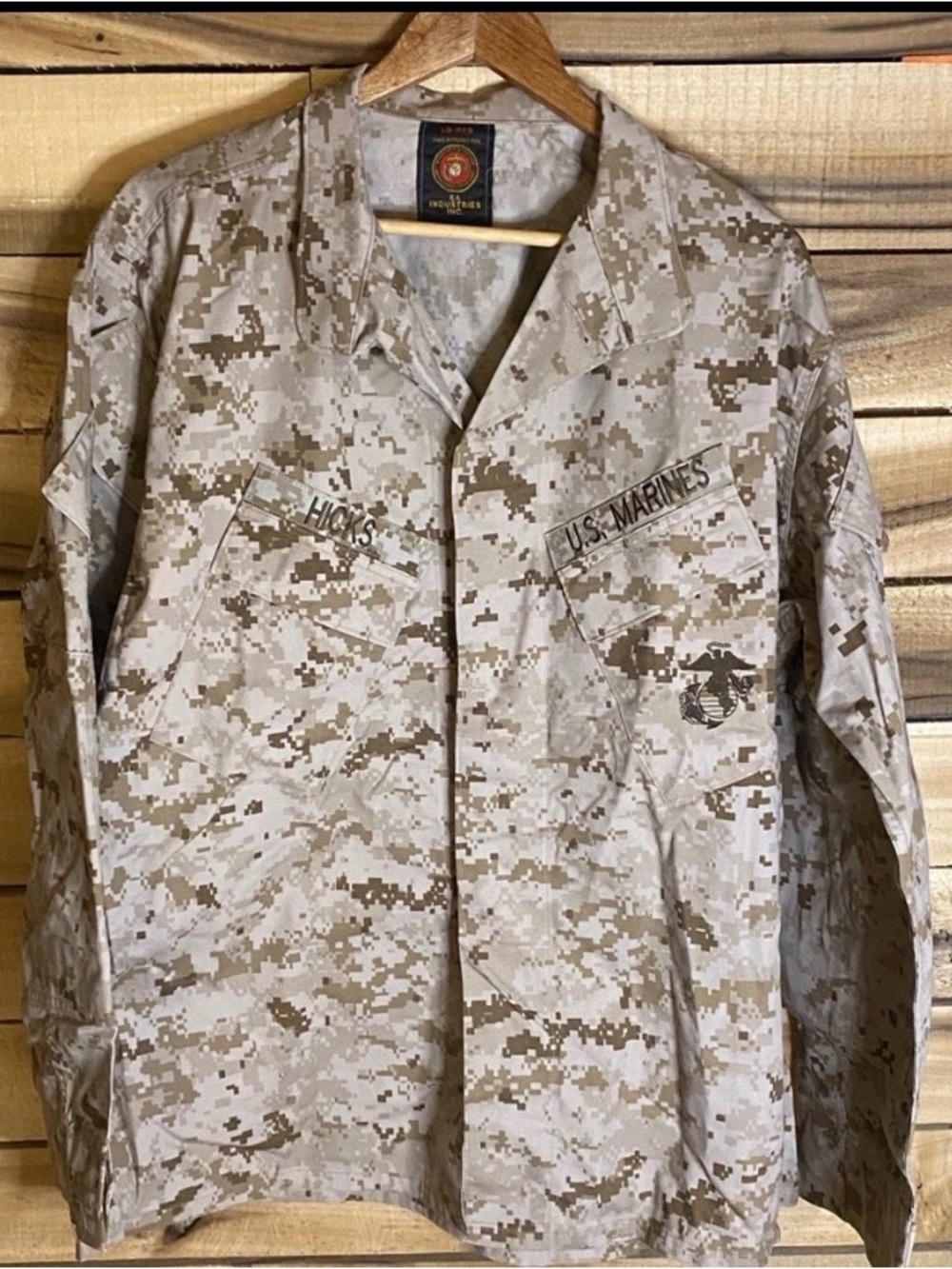 US Marines Desert Marpat Digital Camo Shirt size large regular
